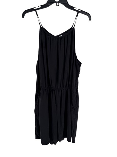 Old Navy Women's Black Sleeveless Keyhole Romper W/Pockets Size XL