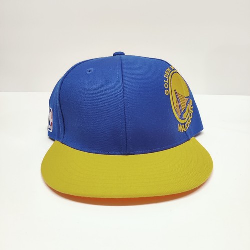 NBA Golden State Warriors Adidas Blue Baseball Cap Clean Hat Fitted Size 7½ Wool - Picture 7 of 7