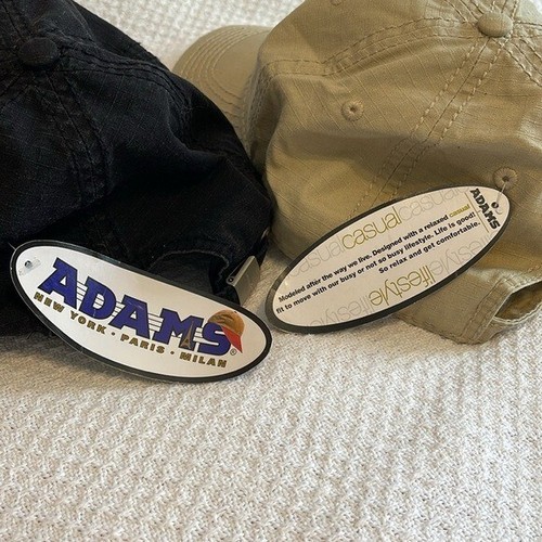 Unisex Adams IM101 Hat Bundle Black and Khaki NWT - Picture 5 of 9