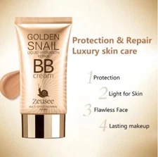 Zeusee BB Cream Concealer Brighten Facial Snail Moisturizing Long-lasting 50 ml.