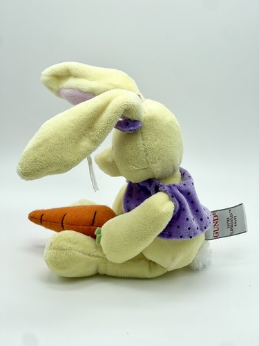 Gund Bunny Rabbit Plush with Carrot Yellow Flapadoodle - Picture 3 of 8