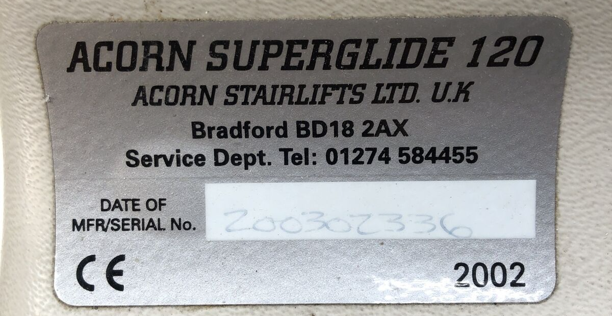 6 Piece Acorn Brooks Superglide 120 130 Stair Lift Shroud Panels