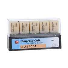 Ivoclar Vivadent 602567 IPS Empress CAD inLab CEREC Blocks LT A1 C14 5/Pk