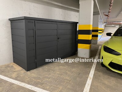Gartenbox Blechgarage Gerätebox Fahrradversteck Bikebox Stahlbox Konstruktion*