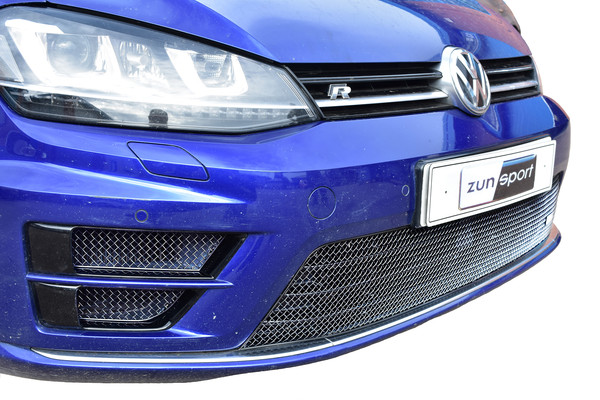 VW Golf R MK7 - Vorderer Grillsatz - Silbern (2012 - 2015)-image