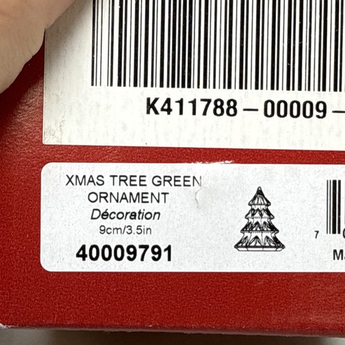 Marquis By Waterford Green Genuine Led Crystal Christmas Tree Figurine 3.5” Tall - Picture 13 of 17