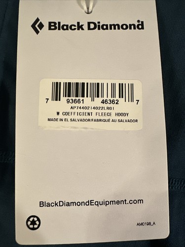 NWT Black Diamond CoEfficient Fleece Hoodie- Women Sz L Polartec Quick Dry $179 - Picture 9 of 17