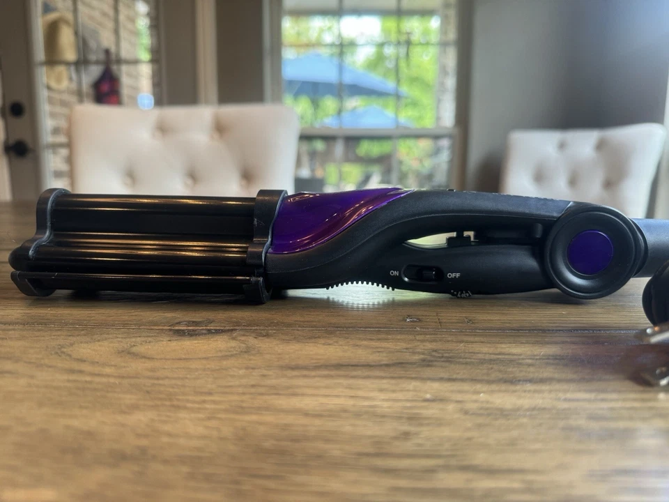Hot Tools 2179 Cerámica Waver Profundo *Salón Olas Perfectas* Negro/Púrpura Probado Foto 4 de 4