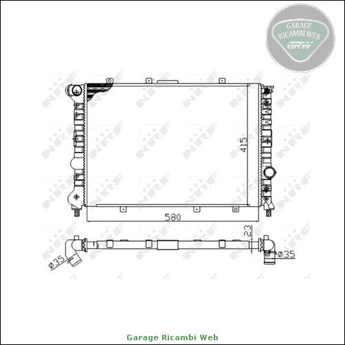 220927N-2273 Radiatore acqua per ALFA ROMEO 156