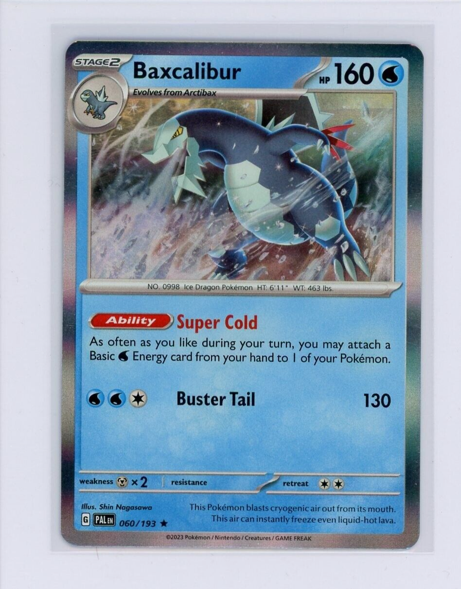 baxcalibur pokemon card Pokemon TCG Baxcalibur 060/193 Scarlet & Violet