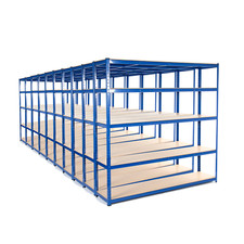 10x Garage Shelving Units / Racking 5 Levels 1800 x 1800 x 450