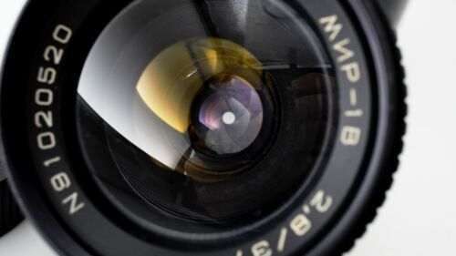 Lente gran angular Mir-1B (Мир-1В) 2,8/37 negra edición M42 montaje - Imagen 3 de 10