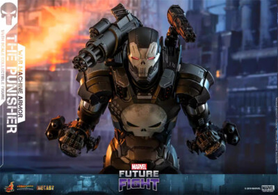 Hot Toys VGM33D28 1/6 Future Fight The Punisher War Machine Action