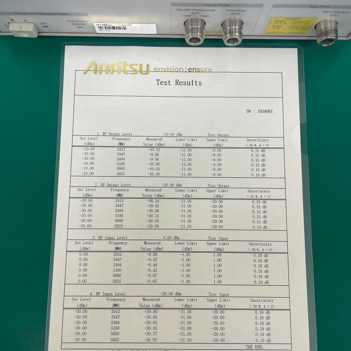 Anritsu MT8860C WLAN Test Set - opt.: 14,16 (b.g.a,n) | eBay Anritsu MT8860C WLAN Test Set - opt.: 14,16 (b.g.a,n) | eBay