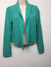Frenchi Geen Polyester Blend Long Sleeve Open Front Blazer Jacket Top Size - Xs