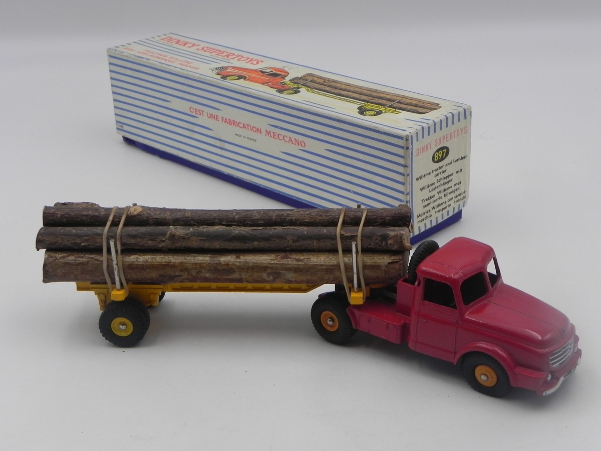 Dinky Tracteur Willeme Fardier 897 Log Lorry Diecast Supertoys 1