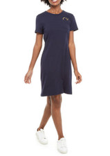 NEW CALVIN KLEIN COTTON BLUE SHIRT DRESS SIZE L