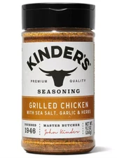 (1 LARGE BOTTLE )Kinder's Grilled Chicken Seasoning 9.2 oz. each LOW SHIPPING