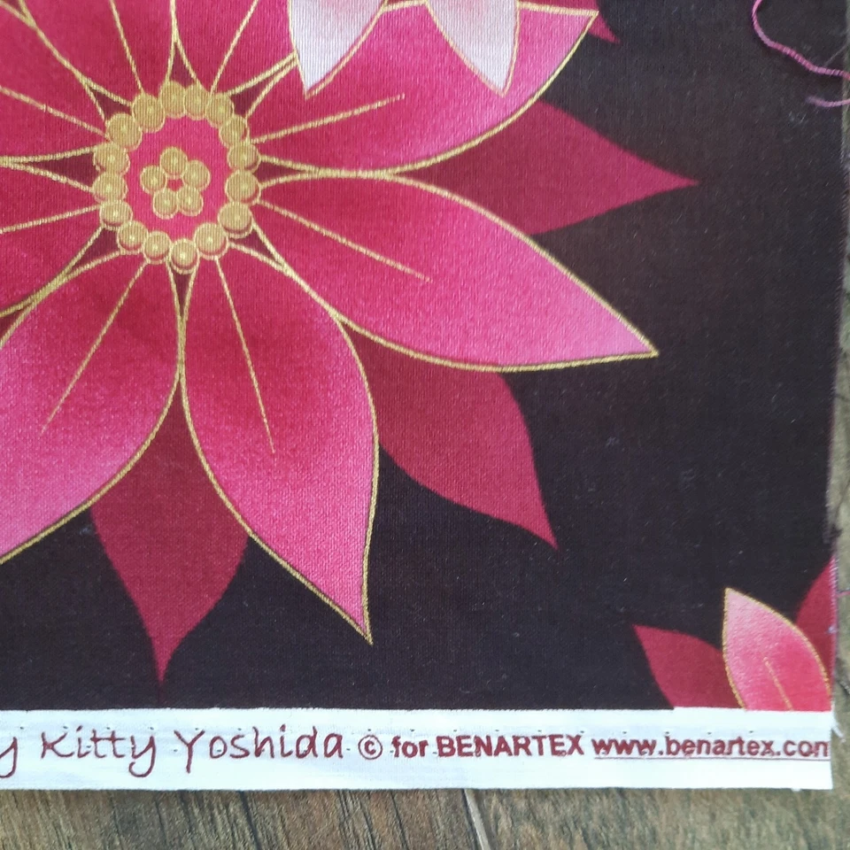 City Girl Holiday By Kitty Yoshida Benartex 2564 Fabric 43" X 16" Gold Christmas - Image 3 of 4