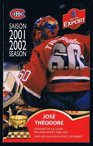MONTREAL CANADIENS MOLSON POCKET SCHEDULE & DISPLAY RACK NHL HOCKEY SEE LIST - Picture 30 of 65