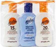 Travel Sun Care Kit – SPF 15 & 20 Sun Lotions + Aloe Vera After Sun | 3 x 100ml