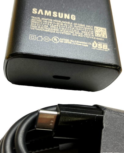 Samsung 45 Watt USB-C Super Fast Charging Wall Power Adapter with Cable - Black - Photo 2 sur 2