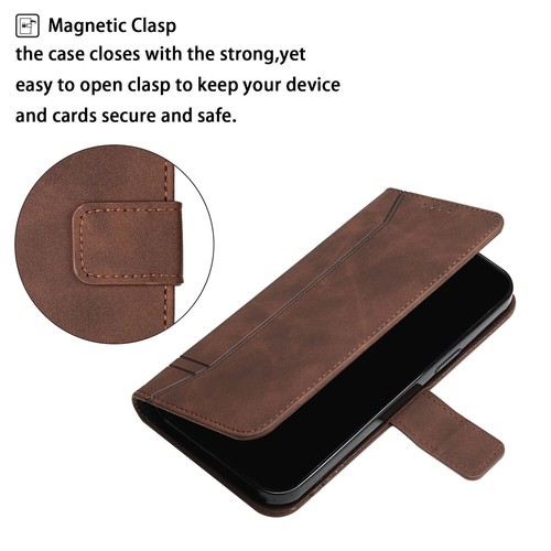 Flip Leather Wallet Stand Cover Case Cover for Google Pixel 7 8 6 Pro 6A 7A - Picture 2 of 17