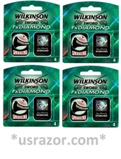 16 Wilkinson FX Diamond blades ft Schick Tracer Razor Cartridges Refills Germany