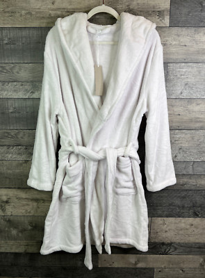 The White Company kuscheliger kurzer Morgenmantel Gr. Medium weiß flauschig Morgenmantel Geschenk