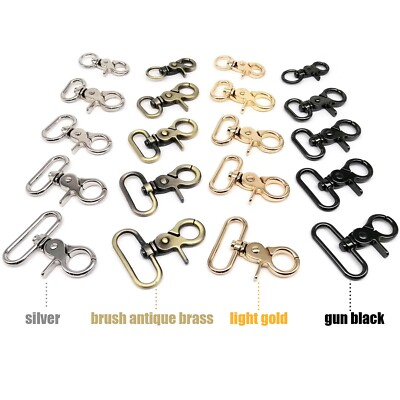 #ad #ad Leather Bag Shoulder Strap Belt Web Dog Chain Key Ring Clasp Buckle Trigger Snap $8.49