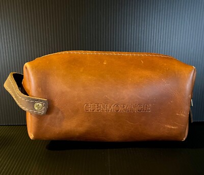 Glenmorangie Single Malt Scotch Whisky Leather Dopp Travel Pouch by Rustico -New