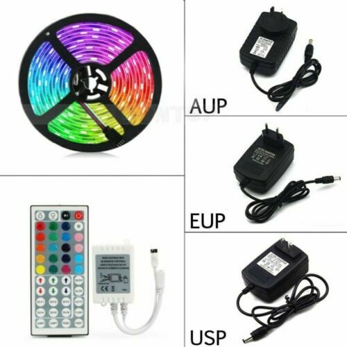 49FT 32FT Flexible 3528 RGB LED SMD Strip Light Fairy Lights Room TV Party Bar - Picture 7 of 12