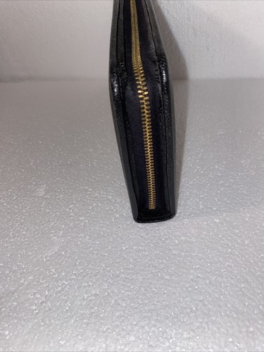 Vintage Tilley BLACK Leather Bridge Travel Wallet - Picture 3 of 17