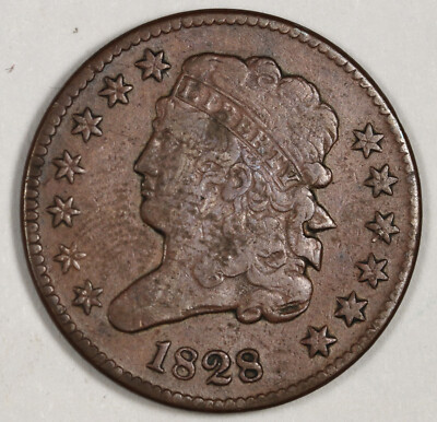 1828 Half Cent.  XF.  189111