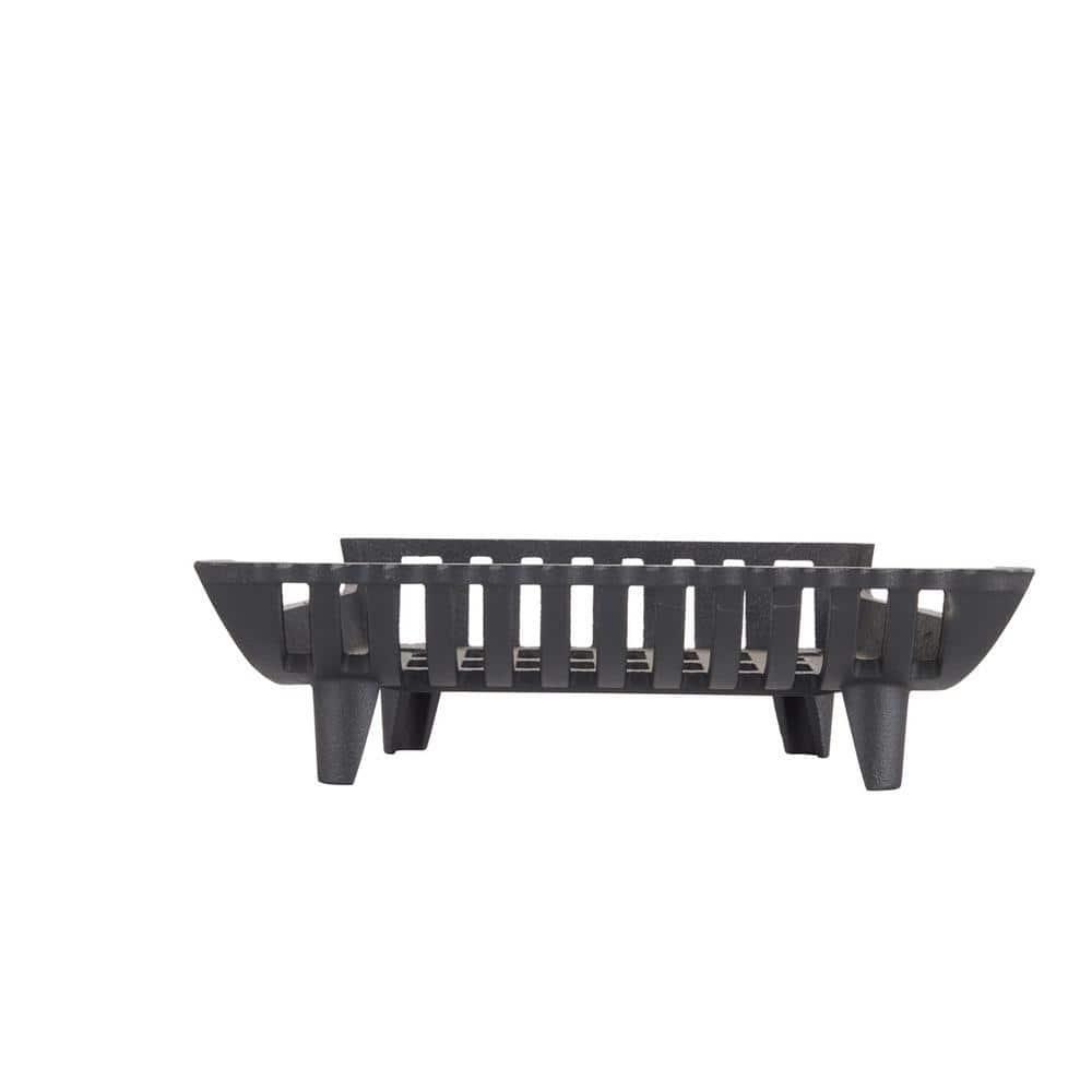 Liberty Foundry Fireplace Grate 17" W Cast Iron Heavy-Duty 2" Clearance Durable