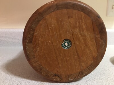 DIGSMED Denmark Teak Ice Bucket w/ Liner Mid-Century Modern HEAVY