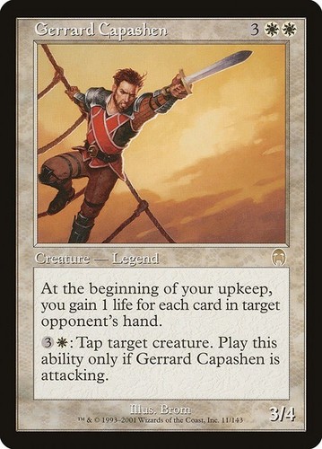 MTG Apocalypse --- GERRARD CAPASHEN --- RARE! NM! Magic the Gathering! - 第 1/3 張圖片