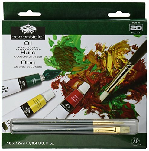 Essentials Oil Paint 12ml 18/Pkg-Assorted Colors (z6X)