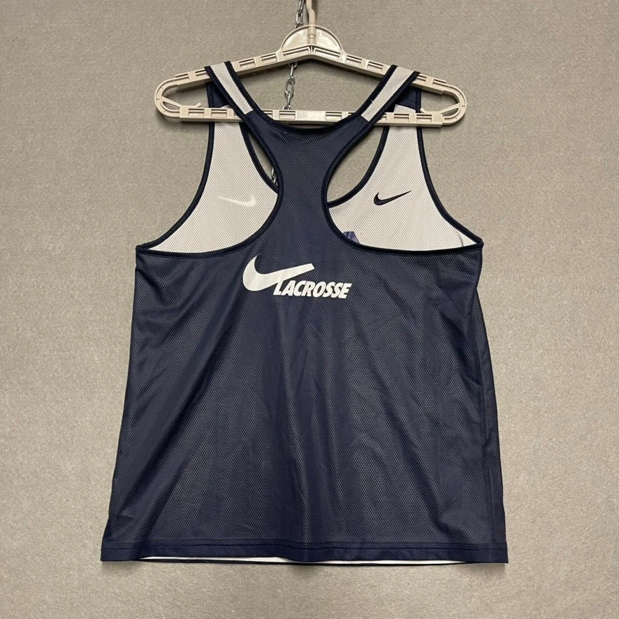 Мужская футболка Team USA Lacrosse средний размер сине-белая Nike двусторонний сетчатый тренировочный топ - Изображение 4 из 4