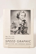 F66845 MINIATURE SPEED GRAPHIC 2  x 3  Camera Instruction Manual c.1946