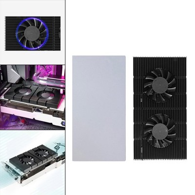 GPU Backplate Radiator Heatsink Memory Cooling Fan Einstellbare Geschwindigkeit