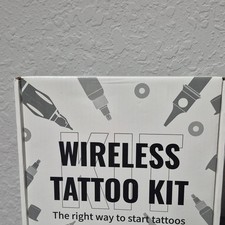 Wireless Tattoo Kit Complete Set with Ink and Practice Skin for Tattoo Artists