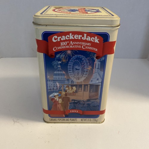 Vintage Cracker Jack 100th Anniversary Commemorative Collectors Tin 1893-1993