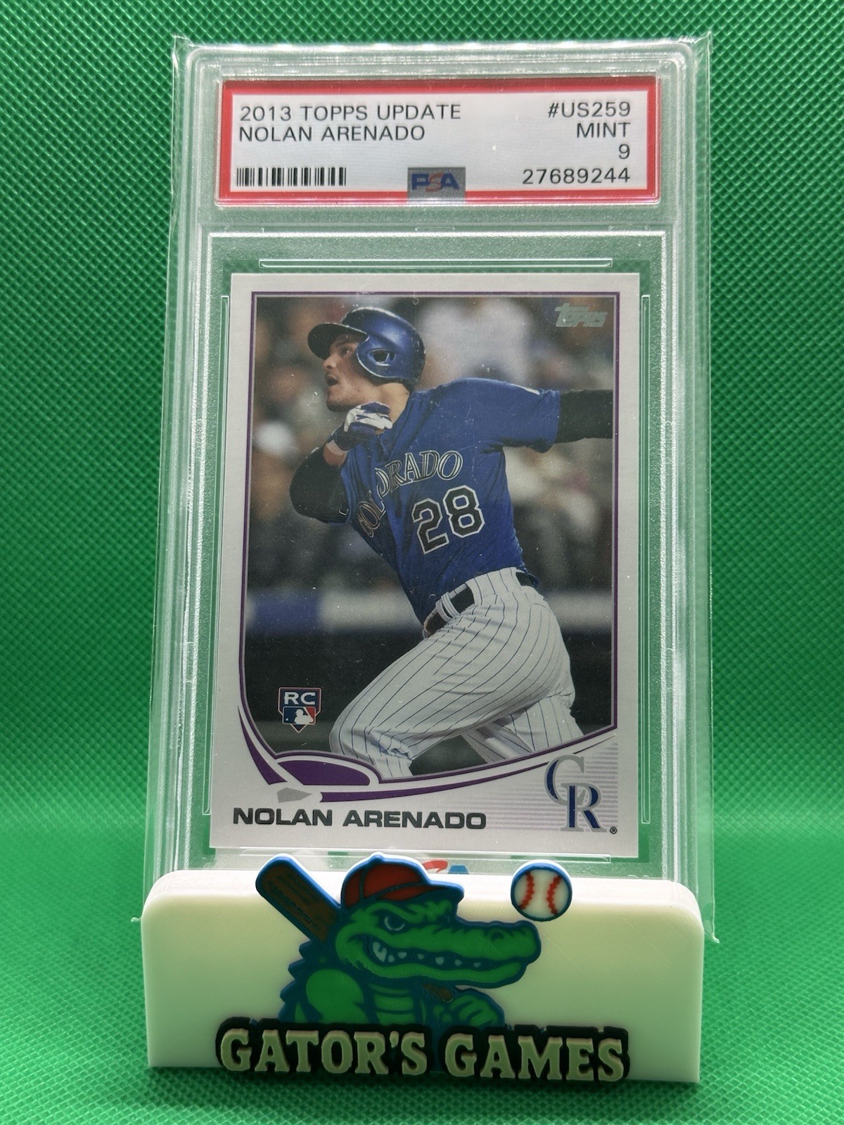 2013 Topps Update Series Nolan Arenado #US259 (RC) PSA 9 Colorado Rockies