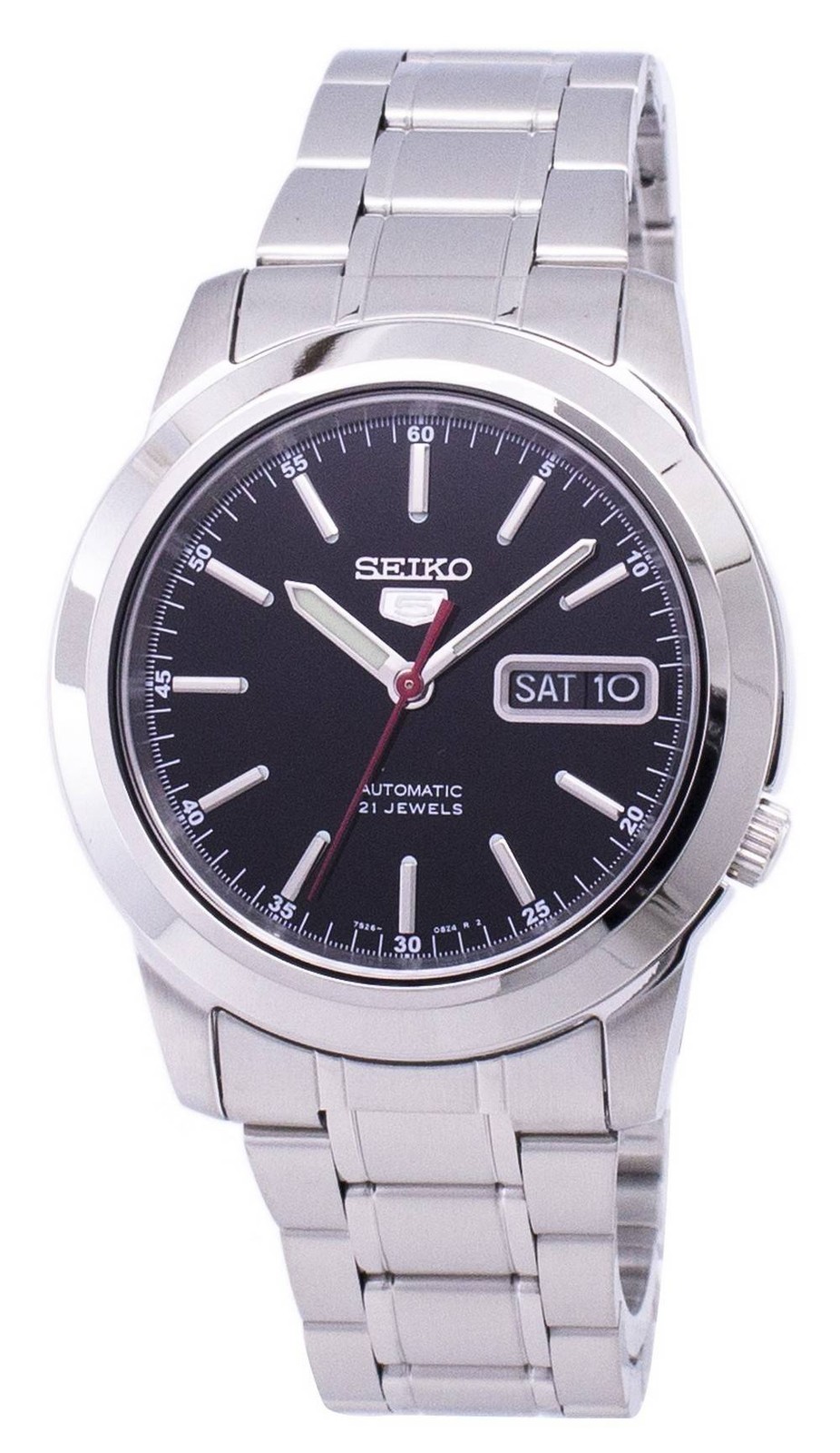 Seiko 5 Automatic Dress Black Dial Stainless Steel 30M SNKE53K1 Mens Watch