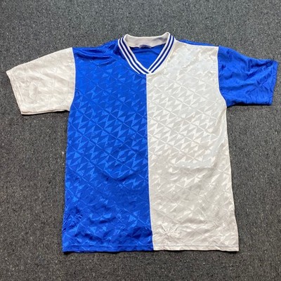 Eagle USA Soccer Jersey Sz M Mens Blue White Retro 90s Block Number 25 TShirt