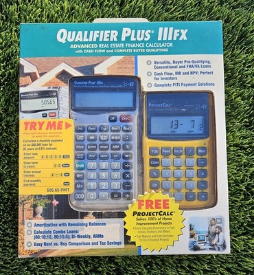 NEW Calculated Industries Qualifier Plus IIIFX Calculator Model 3430
