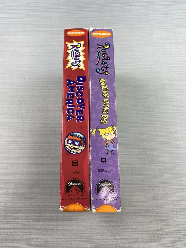 Rugrats - Discover America & Angelica Knows Best VHS Nick Orange Tapes - Image 4 of 4