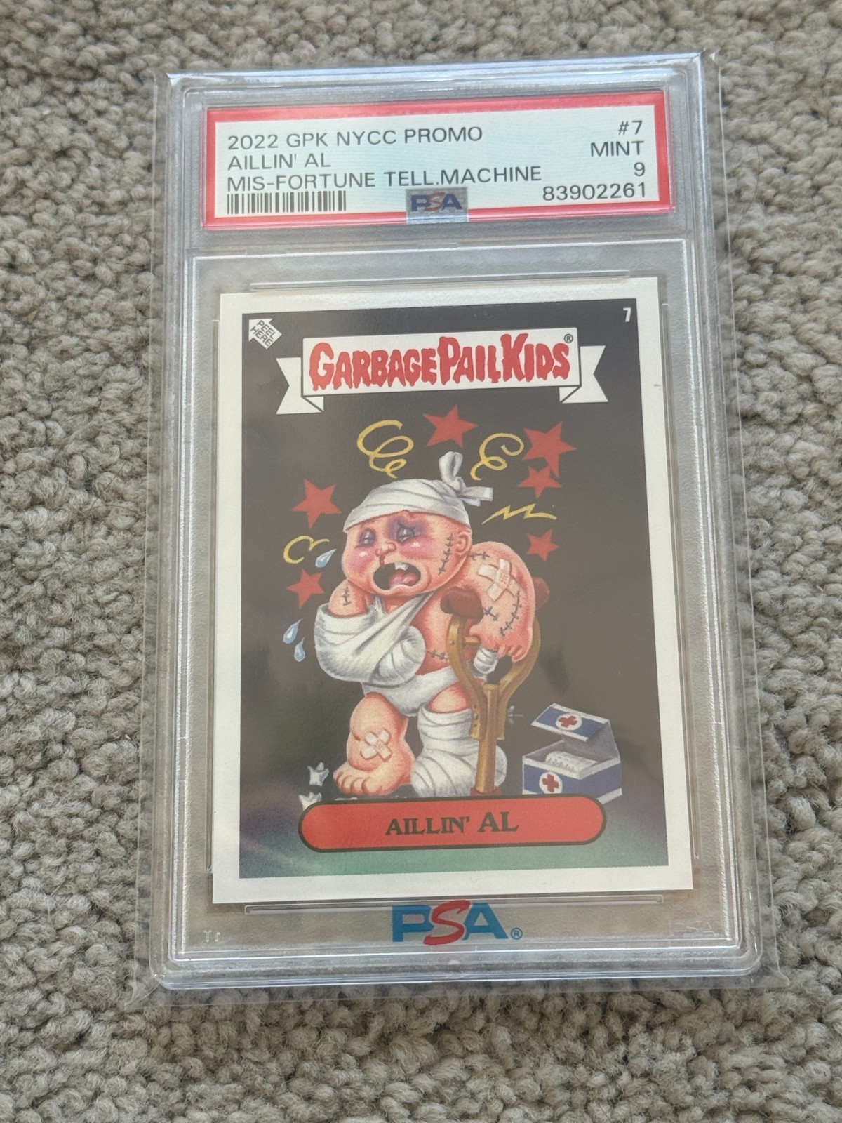 2022 Gpknyccpromo Garbage Pail Kids NYCC Promo #7 Aillin'Al front