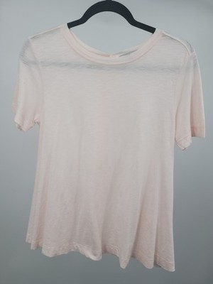 Lisa Todd Cotton Shirt Sz XS Beachy Vacation Breathable Neutral Capsule Travel 